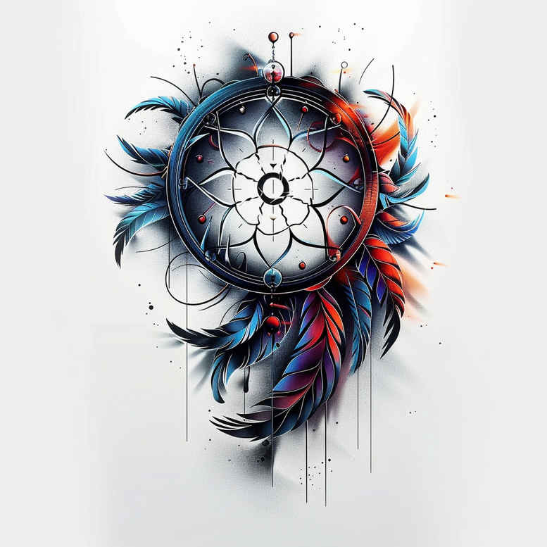 dreamcatchers tattoo design ideas soft touch spiritual symbol symbol of courage