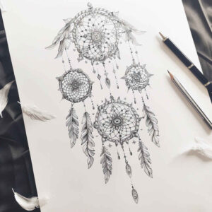dreamcatchers tattoo design ideas simple icon spiritual symbolising endurance