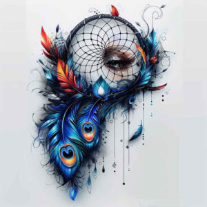 dreamcatchers tattoo design ideas soft curve symmetrical shows endurance