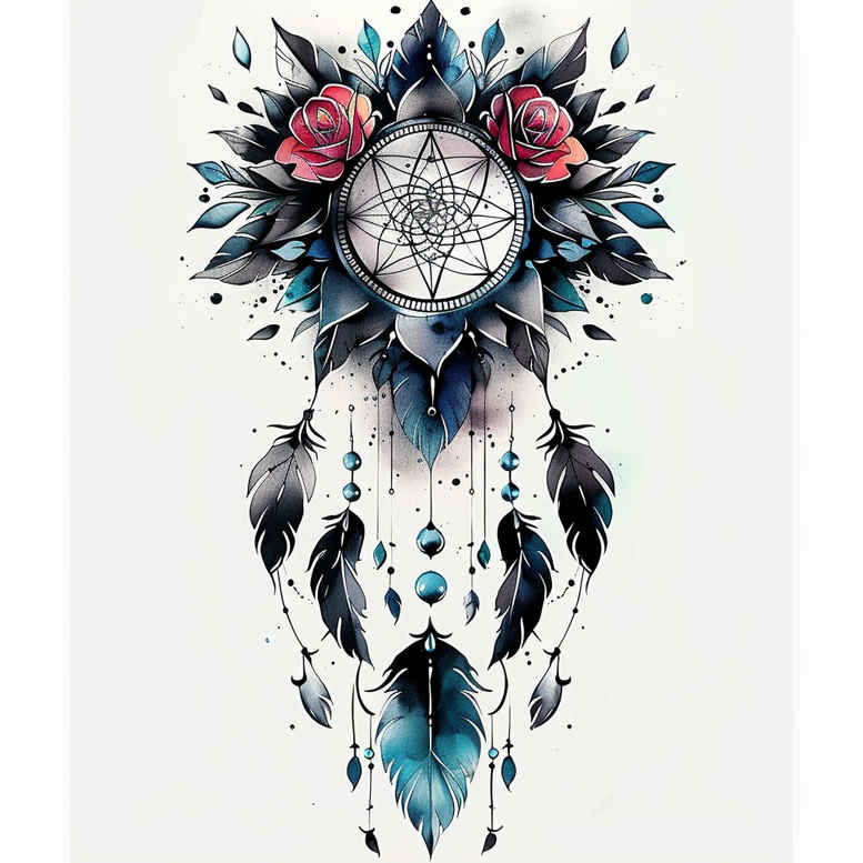 dreamcatchers tattoo design ideas empty space traditional shows endurance