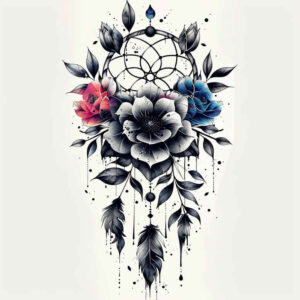 dreamcatchers tattoo design ideas modest tribal for lower thigh