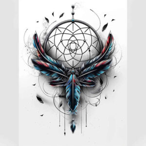 dreamcatchers tattoo design ideas dotwork web symbol of courage