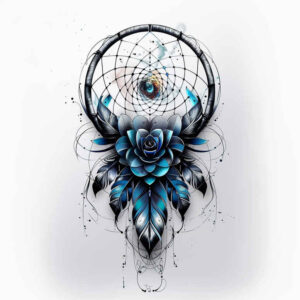 dreamcatchers tattoo design ideas no shading woven for calf