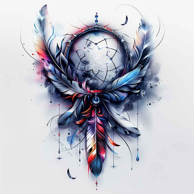 dreamcatchers tattoo design ideas slender woven for neck