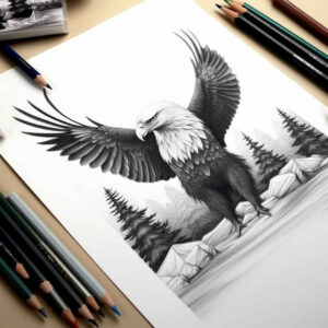 dynamic-eagle – tattoo design ideas free ai generated – neotraditional-layered-fill – for-sternum – Gallery: eagles-inkby-ai