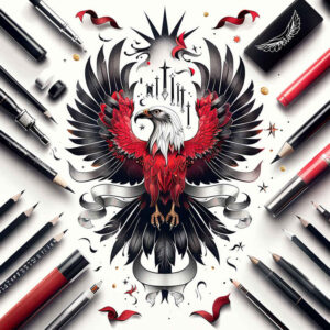 eagle-and-light – tattoo design ideas free ai generated – realism-natural-look – for-hip – Gallery: eagles-inkby-ai
