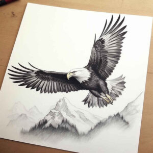 eagle-and-light – tattoo design ideas free ai generated – realism-tactile-shading – for-hip – Gallery: eagles-inkby-ai
