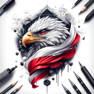 eagle – tattoo design ideas free ai generated – realism-ink-layering – for-hand – Gallery: eagles-inkby-ai
