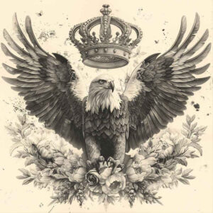 eagle – tattoo design ideas free ai generated – surrealism-phantom-shadows – for-temple – Gallery: eagles-inkby-ai