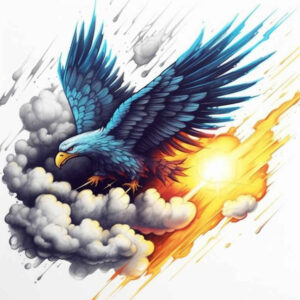 eagle-strength-symbol – tattoo design ideas free ai generated – neotraditional-bold-outline – for-outer-arm – Gallery: eagles-inkby-ai