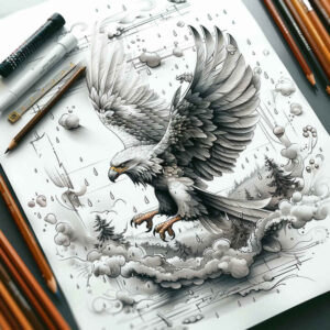 eagle-tattoo-design – tattoo design ideas free ai generated – realism-seamless-blend – for-hand – Gallery: eagles-inkby-ai