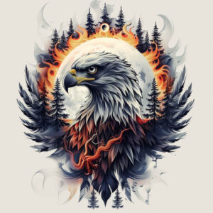 eagle-with-claws – tattoo design ideas free ai generated – neotraditional-textured-shading – for-arm – Gallery: eagles-inkby-ai