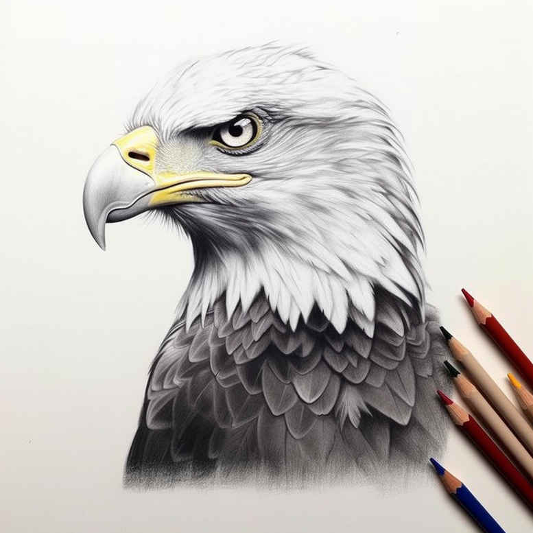 eagle-with-detail – tattoo design ideas free ai generated – realism-form-fidelity – for-triceps – Gallery: eagles-inkby-ai