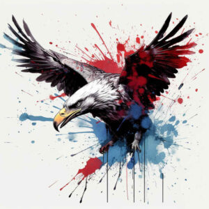 eagle-with-fire – tattoo design ideas free ai generated – surrealism-shifting-shapes – for-shoulder – Gallery: eagles-inkby-ai