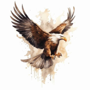 eagle-with-grace – tattoo design ideas free ai generated – realism-surface-complexity – for-lower-thigh – Gallery: eagles-inkby-ai