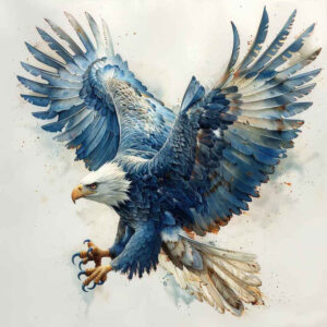 eagle-with-leaves – tattoo design ideas free ai generated – realism-photorealistic-drawing – for-fingers – Gallery: eagles-inkby-ai