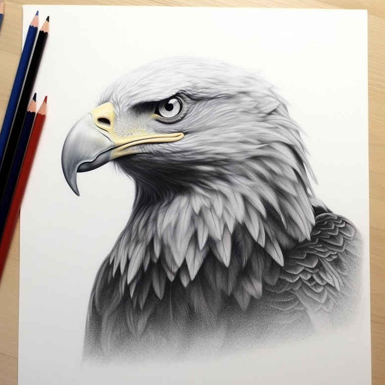 eagle-with-lightning – tattoo design ideas free ai generated – surrealism-phantasm – for-calf – Gallery: eagles-inkby-ai