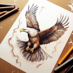 eagles – tattoo design ideas free ai generated – neotraditional-modern-classic – for-back-shoulder – Gallery: eagles-inkby-ai