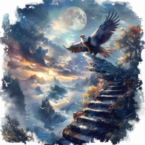 majestic-eagle-for-men – tattoo design ideas free ai generated – neotraditional-layered-fill – for-shoulder – Gallery: eagles-inkby-ai