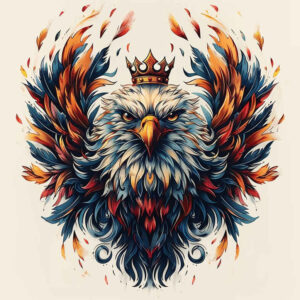 patriotic-eagle – tattoo design ideas free ai generated – realism-soft-focus – for-knee – Gallery: eagles-inkby-ai