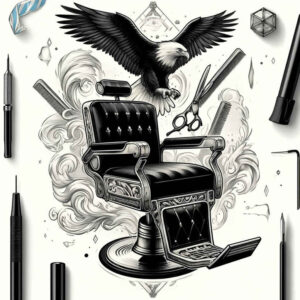 spiritual-eagle – tattoo design ideas free ai generated – realism-realistic-color – for-ribs – Gallery: eagles-inkby-ai
