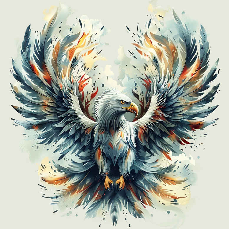 spiritual-eagle – tattoo design ideas free ai generated – surrealism-esoteric-symbolism – for-shoulder-blade – Gallery: eagles-inkby-ai