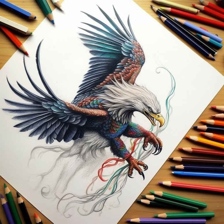 eagles tattoo design ideas hyper-detailed commanding presence for back