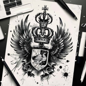 eagles tattoo design ideas Surrealism unconscious imagery detailed anatomy for triceps