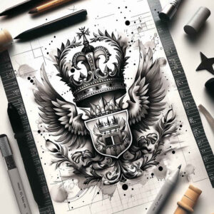 eagles tattoo design ideas layered fill detailed anatomy shows strength