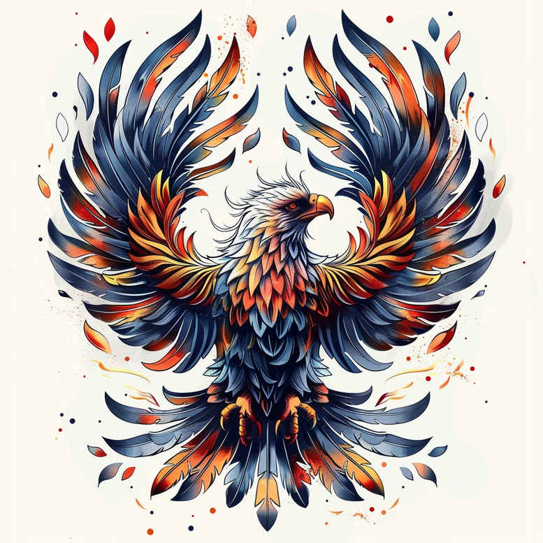 eagles tattoo design ideas 3D-rendered detailed anatomy symbolising courage
