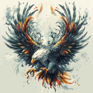 eagles tattoo design ideas Surrealism dreamlike detailed shading symbol of endurance