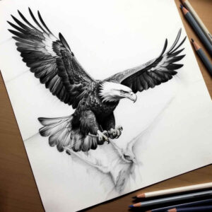 eagles tattoo design ideas gradient fills dynamic feathers shows courage