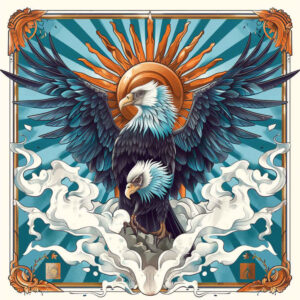 eagles tattoo design ideas clean fill dynamic pose represents perseverance