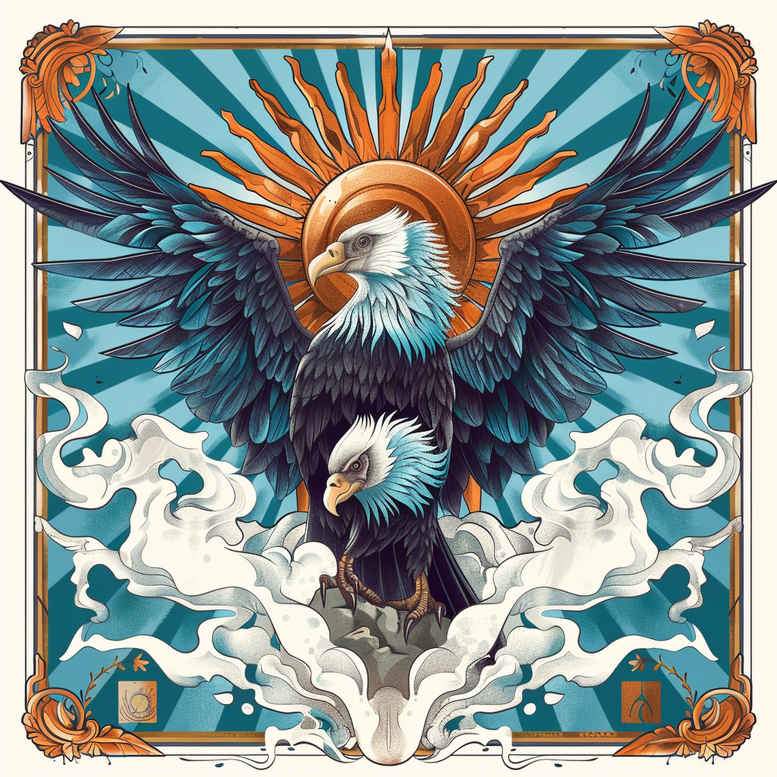 eagles tattoo design ideas clean fill dynamic pose represents perseverance