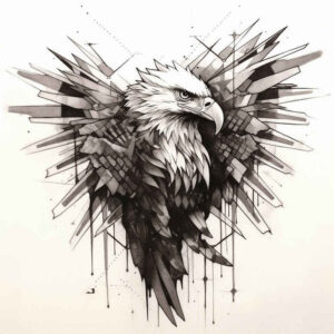 eagles tattoo design ideas ultra-detailed elegant curves for behind ear