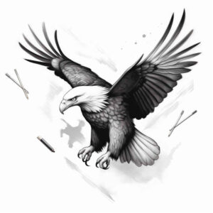 eagles tattoo design ideas enhanced color elegant curves for scapula