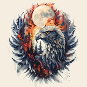 eagles tattoo design ideas Surrealism subconscious themes fierce for hip