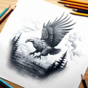 eagles tattoo design ideas hyperrealistic fierce for shoulder
