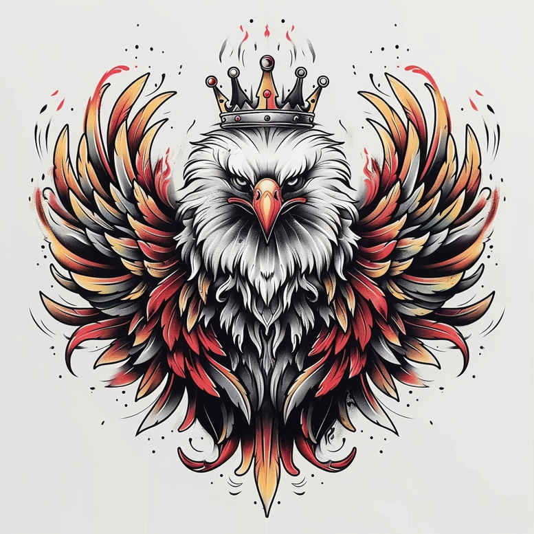 eagles tattoo design ideas detailed textures fierce resilience and power