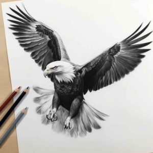 eagles tattoo design ideas Surrealism unreal flight motion symbolising courage