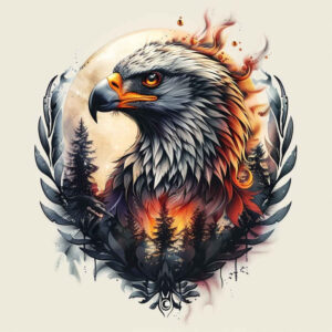 eagles tattoo design ideas bold highlights keen gaze for knee