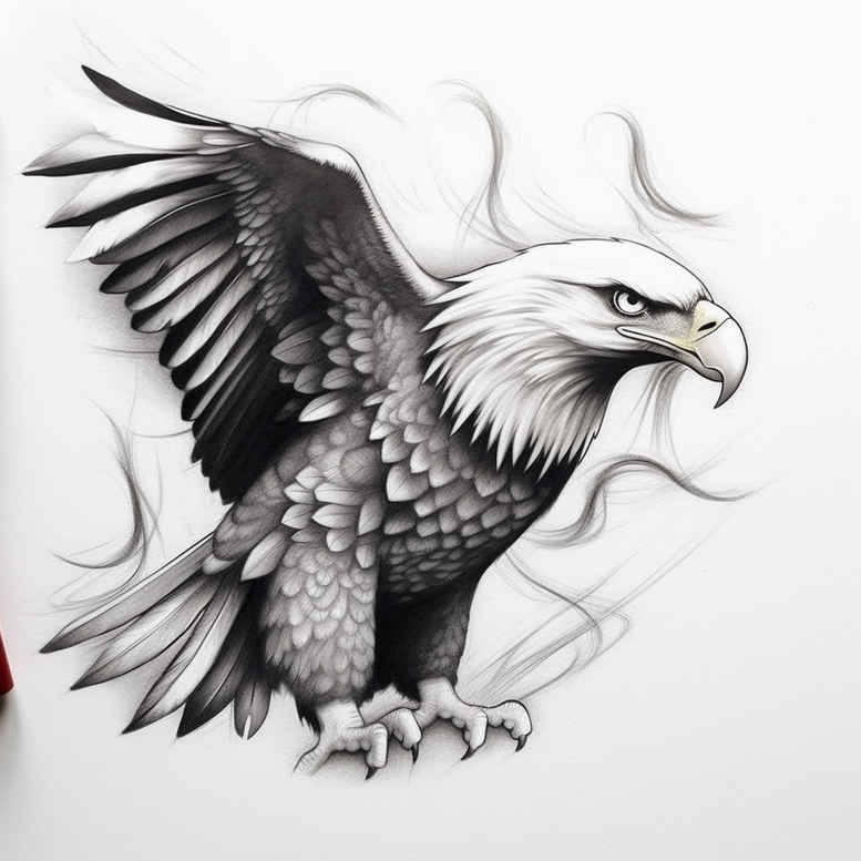 eagles tattoo design ideas Surrealism transcendent keen gaze for side
