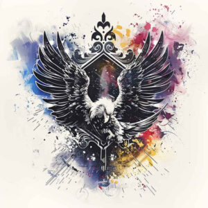eagles tattoo design ideas gentle shadow keen gaze shows endurance
