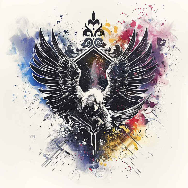 eagles tattoo design ideas gentle shadow keen gaze shows endurance