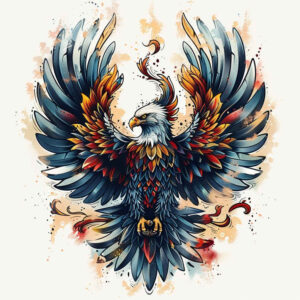 eagles tattoo design ideas Surrealism imperfect symmetry majestic symbol of courage