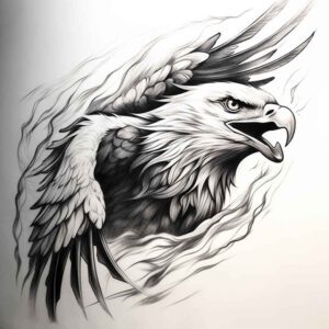 eagles tattoo design ideas fisheye naturalistic stands for strength