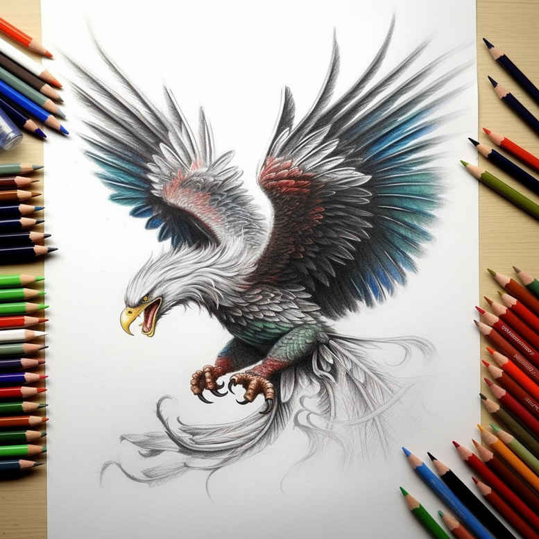 eagles tattoo design ideas Surrealism disorienting powerful flight for triceps