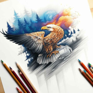 eagles tattoo design ideas subtle highlights powerful for collarbone