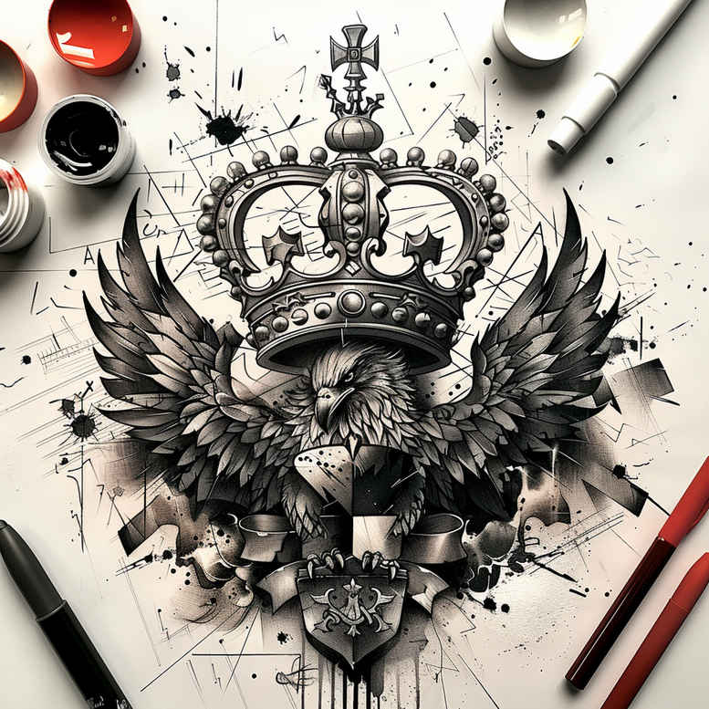 eagles tattoo design ideas dynamic composition predator for back