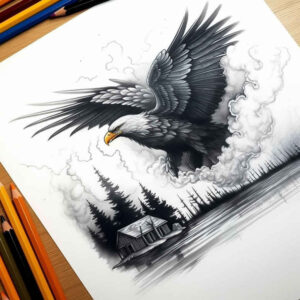 eagles tattoo design ideas high-contrast soaring determination and power